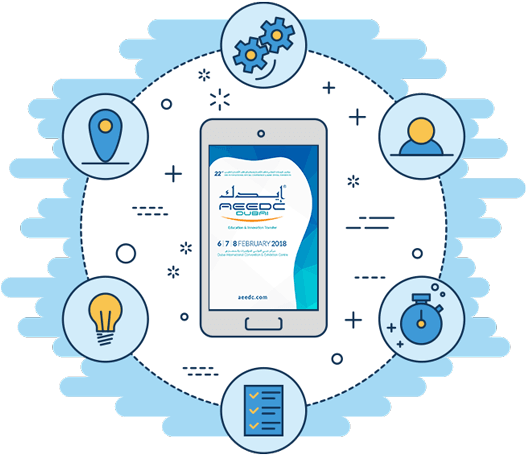 Aeedc Dubai Mobile App - Mobile App (650x549), Png Download