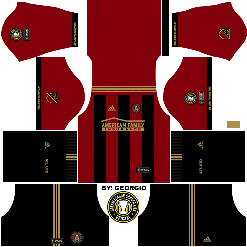 Link Atlanta United Fc Dls16 & Fts << - Kit Real Madrid 2019 Dls (490x490), Png Download