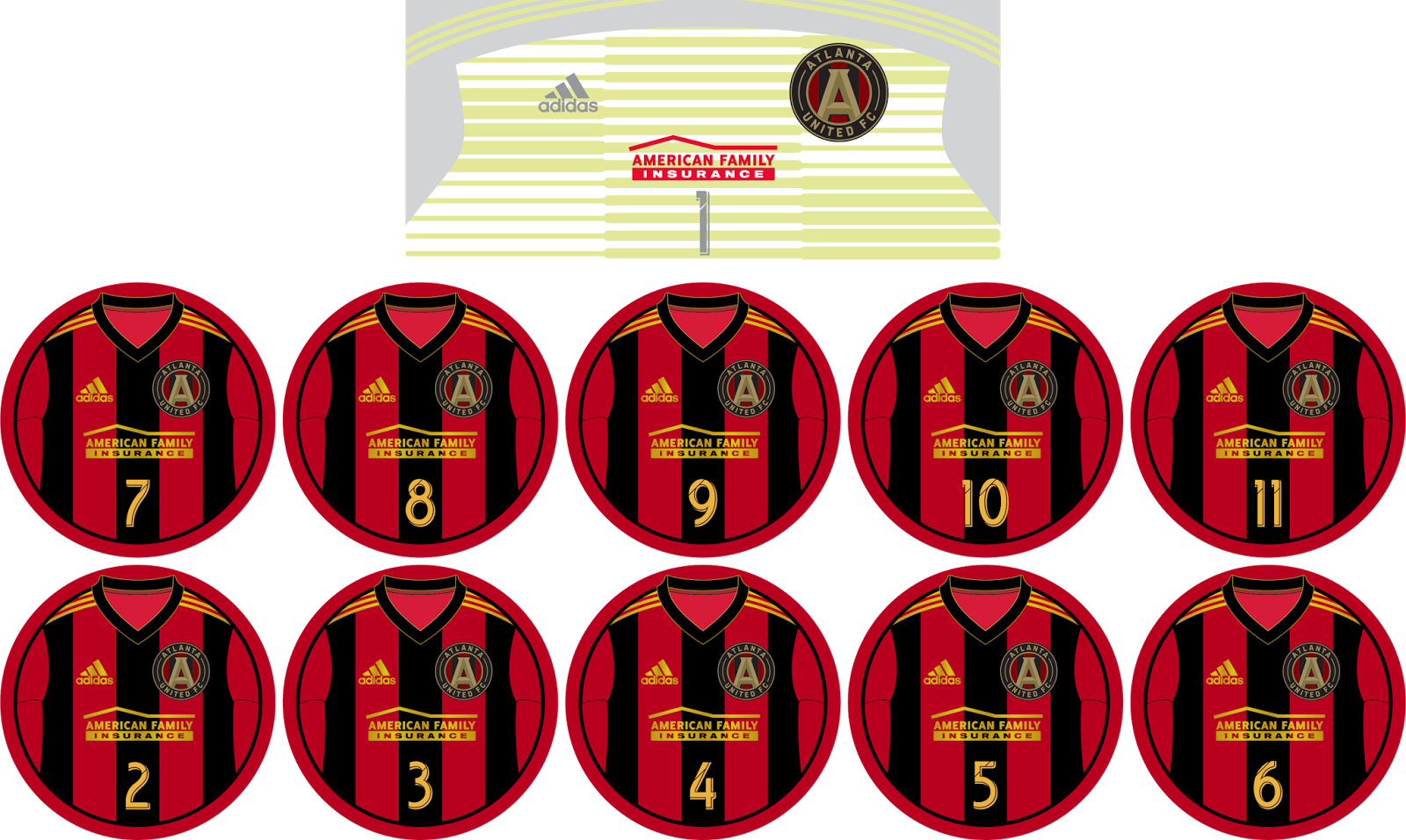 Atlanta United - Sticker (1600x956), Png Download