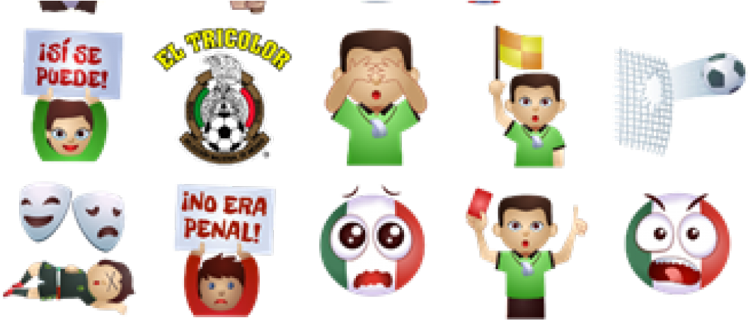 At&t Offers Mexico Emojis App For - Mexico Vs Venezuela 2011 (1065x460), Png Download