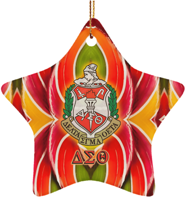 Delta Sigma Theta Star Ornament - Crest (400x400), Png Download