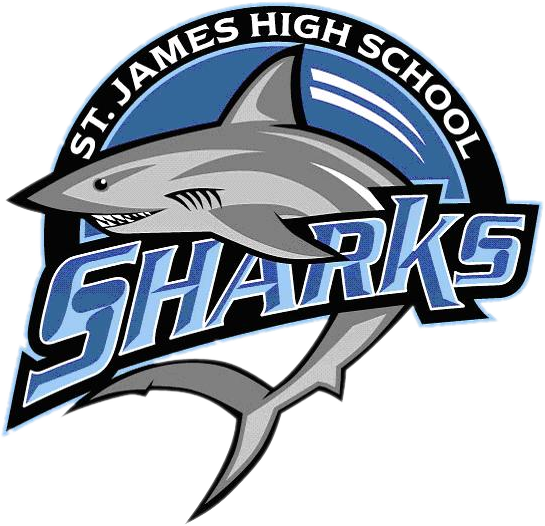 St James Sharks - St James High School Sharks (545x526), Png Download