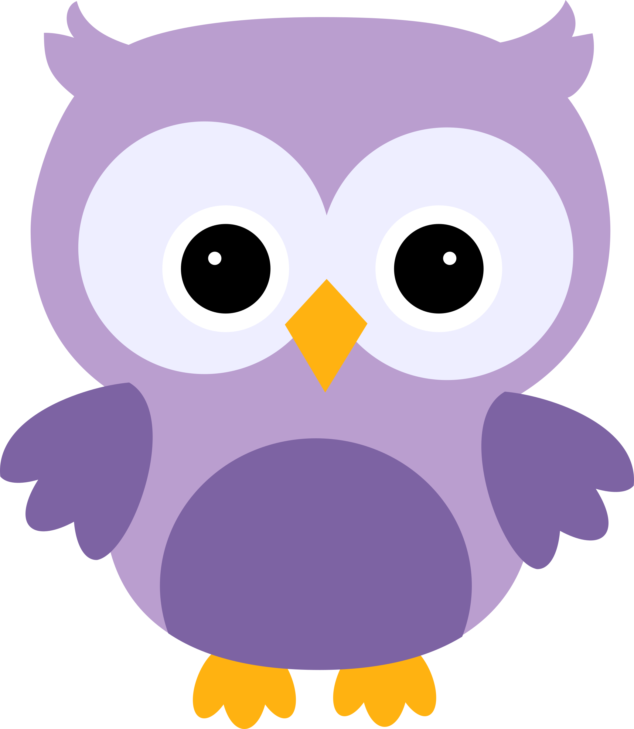 Free Download Owl Purple Png Clipart Owl Clip Art - Buhos Para Baby Shower (2088x2400), Png Download