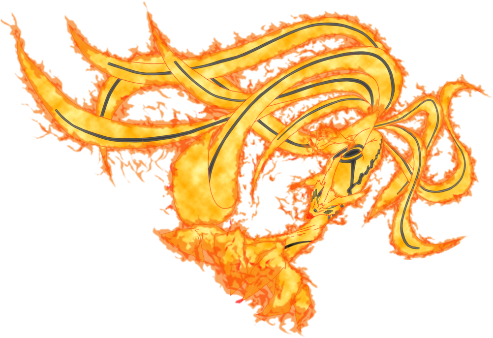 Kurama - Kurama Naruto Tailed Beast (1024x707), Png Download