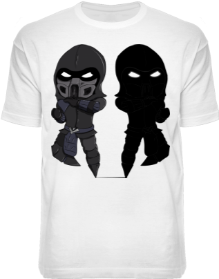 Футболка Noob Saibot - Fanart Scorpion And Sub Zero (420x420), Png Download