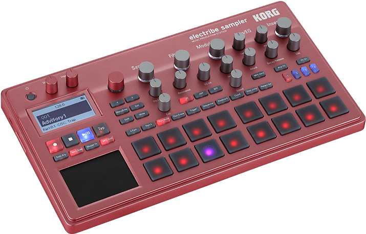 Korg Electribe Sampler Music Production Station Beat - Korg Electribe 2 Sampler Red (800x467), Png Download