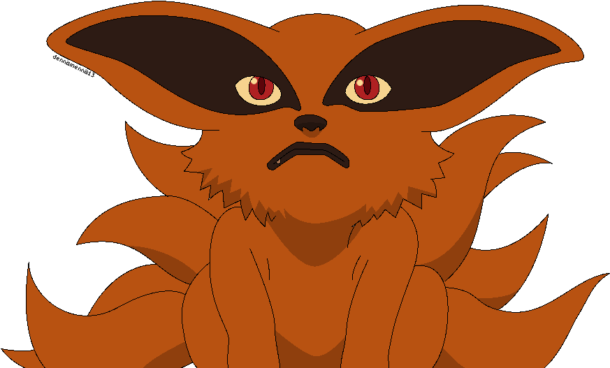 Kurama Png Transparent Picture - Nine Tails Kurama Baby (897x539), Png Download