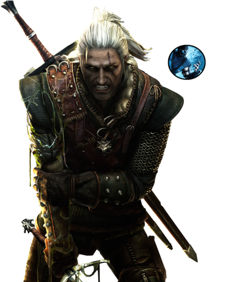 The Witcher 3 Geralt Png Image - Witcher 3 Icon Geralt (900x563), Png Download