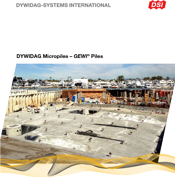 Dywidag Micropiles Gewi Piles - Dywidag Systems International (612x792), Png Download