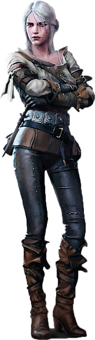 Witcher Png - Witcher 3 Ciri Iphone (333x1191), Png Download