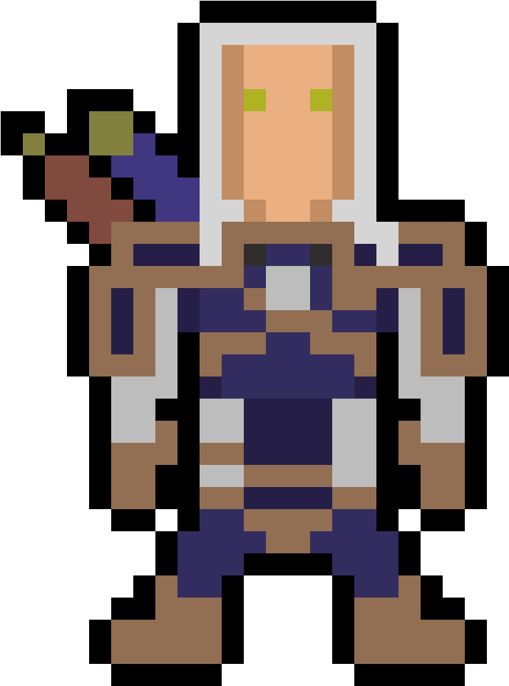 [cc]witcher Geralt Pixel Art Experiment - Geralt Of Rivia (1024x1024), Png Download