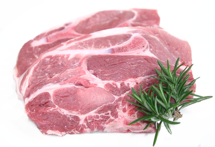 With Slightly More Marbling Than Regular Pork Chops, - Pork Shoulder Chops (424x291), Png Download