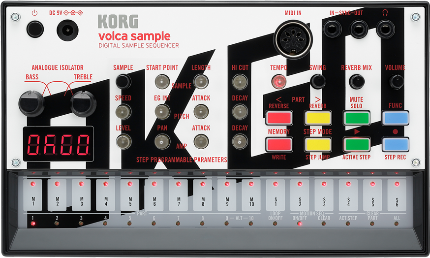 Volca Sample Okgo - Korg Volca Sample Ok Go Edition Digital Sample Sequencer (1200x589), Png Download