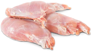 Chunked Rabbit V=1522699566 - Rabbit Meat Png (500x500), Png Download