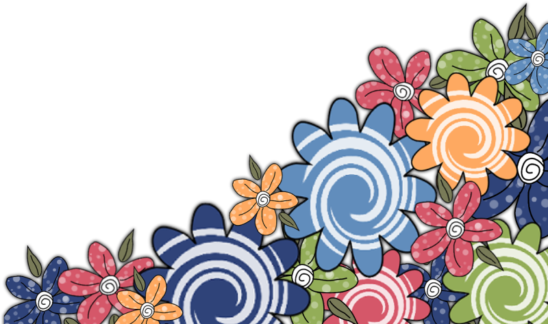 Coins Bordures - Page - Png Цветы Рисунок (800x474), Png Download