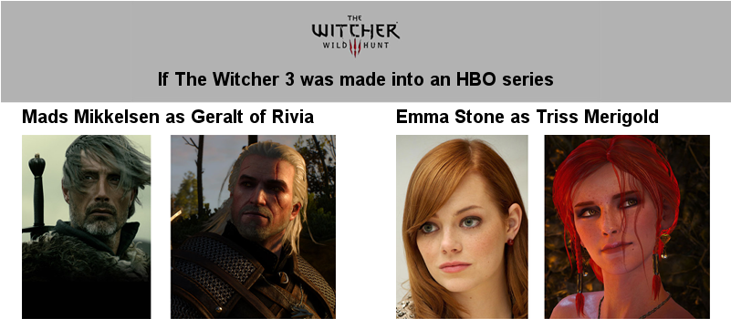 Witcher 3 Serie Casting (800x371), Png Download