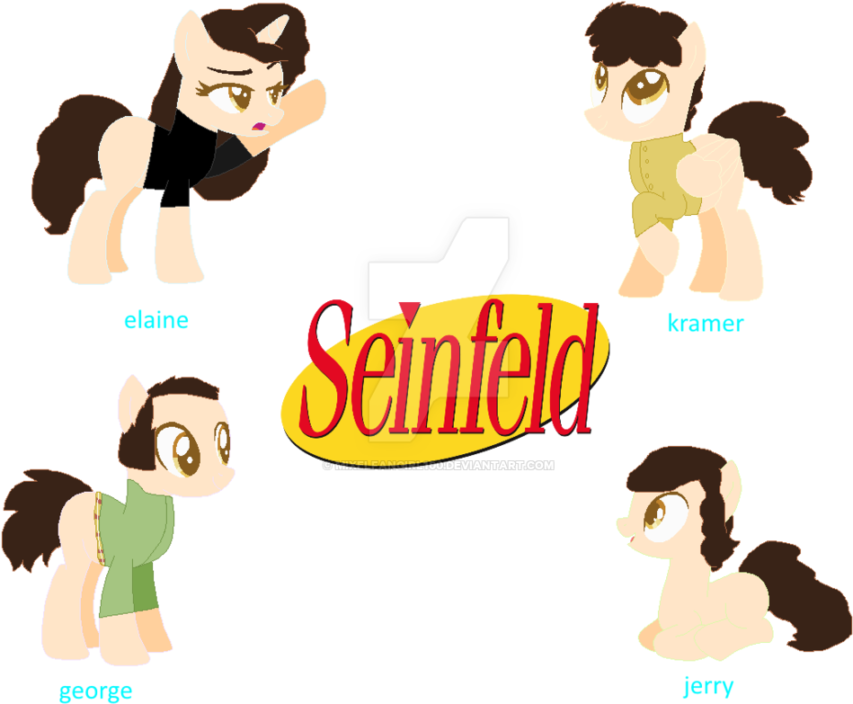 #1333475 - Artist - Mixelfangirl100, Artist - Selenaede, - Mlp Seinfeld (1024x865), Png Download