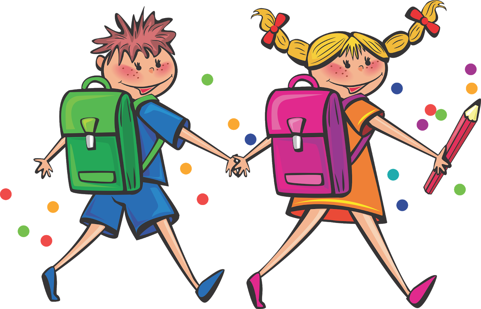 School Students Vector, Student Vector, Books Vector, - Colegio Integrado Santa Teresita (1600x1028), Png Download