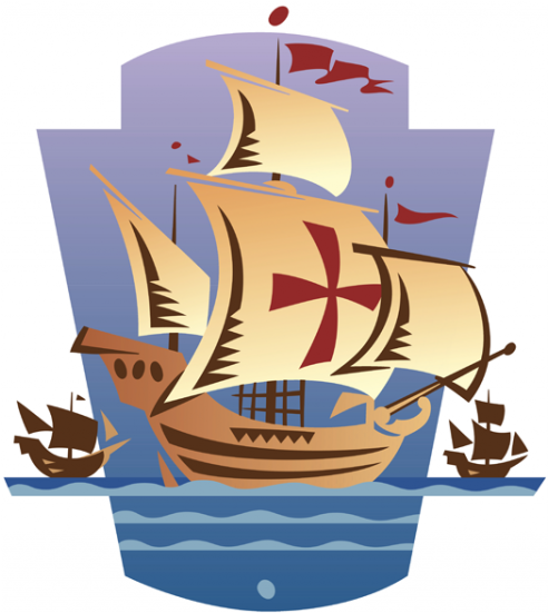 Columbus Day Png Clipart - Clip Art Happy Columbus Day (1024x550), Png Download