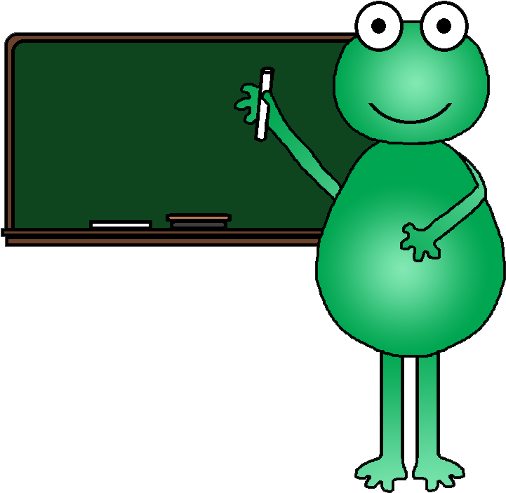 Clip Arts Related To - Teacher Frog (800x738), Png Download
