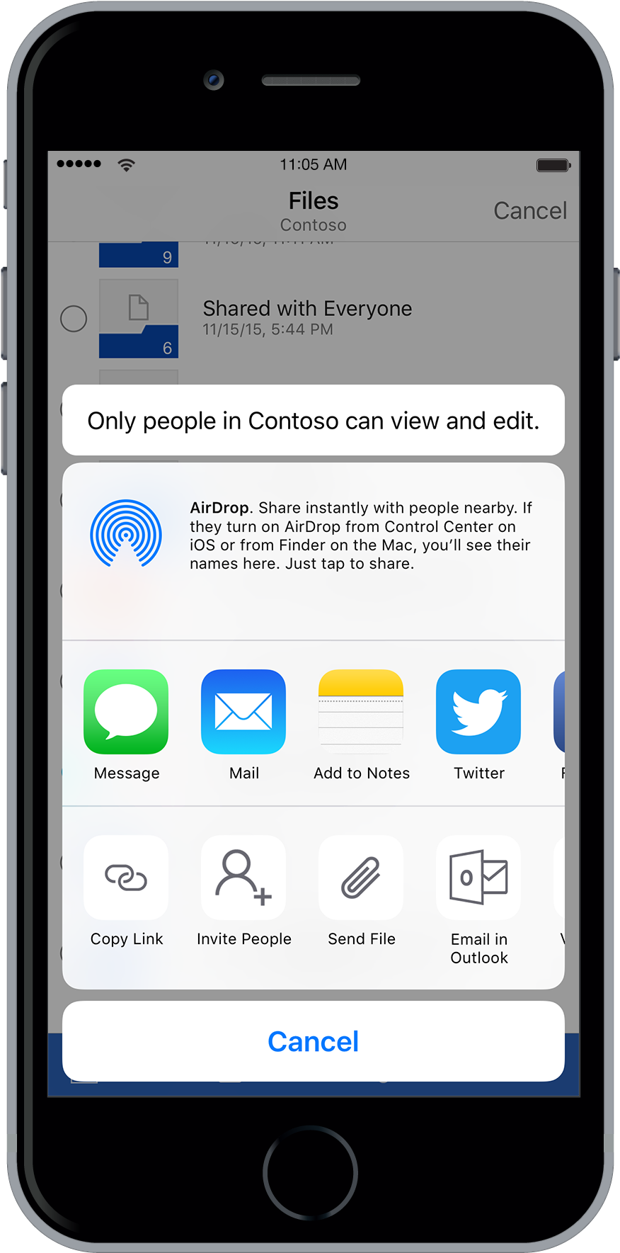 Onedrive For Business Recognized As An Efss Leader - Iphone Mail (920x1800), Png Download