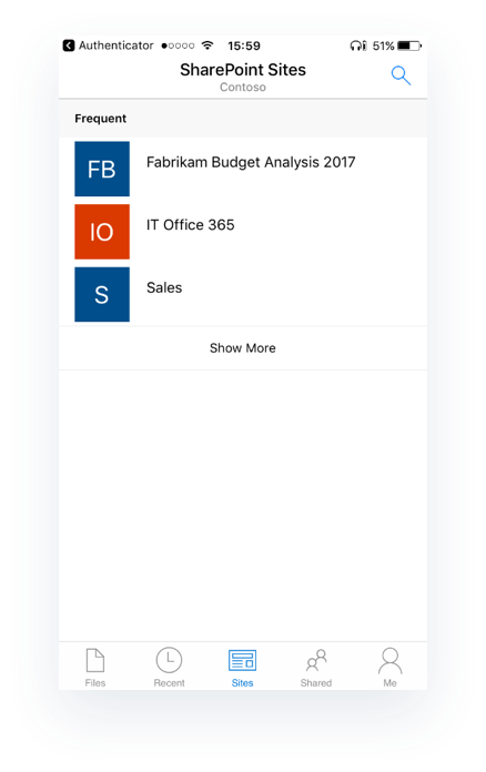Sharepoint Team Sites In Onedrive For Business Mobile - Sharepoint (438x696), Png Download