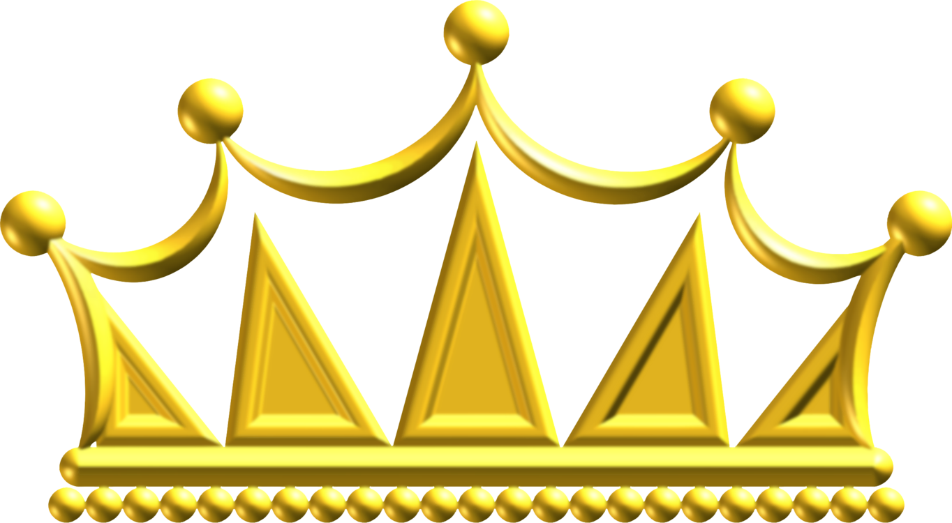 Crown Gold Tiara Encapsulated Postscript Computer Icons - Gold Crown Png Transparent (1364x750), Png Download
