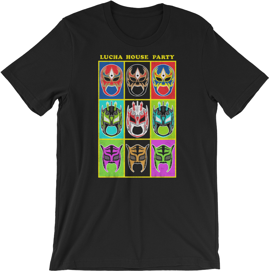 Lucha House Party "squares" Unisex - Hard Rock Cafe T Shirt 2016 (1000x1000), Png Download