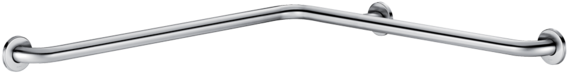 Angled 2-wall Grab Bar Ø 32mm - Wall (600x600), Png Download