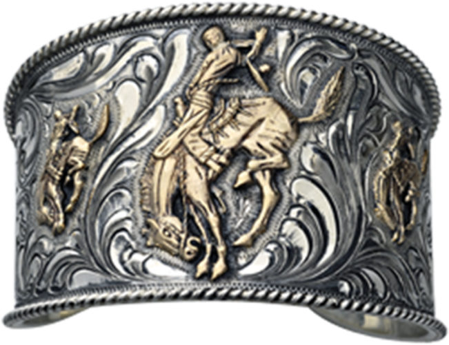 Pendleton Bronc 14k Gold Fill Cuff Bracelet - Pendleton Round-up (1024x1024), Png Download