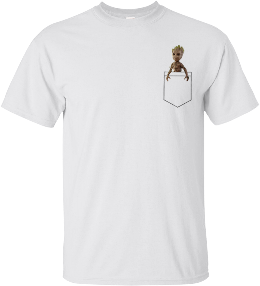 Guardian Of The Galaxy - Plain Tee Shirt With Pocket (1155x1155), Png Download
