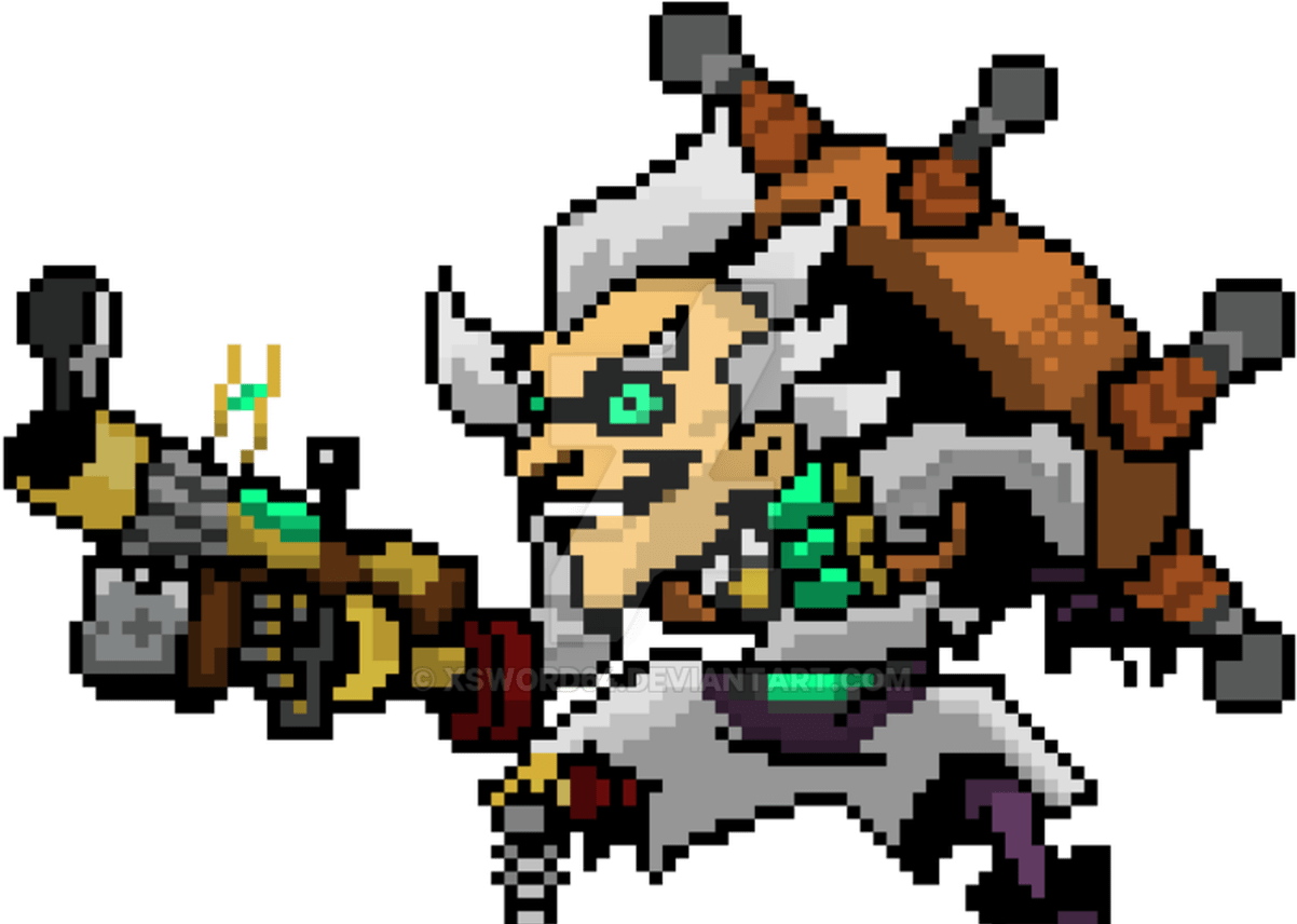 26 Images Of Overwatch Bastion Pixel Art Template Lastplantcom - Video Game (1368x855), Png Download