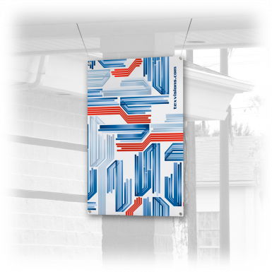 Portrait Outdoor Vinyl Banners Are Available In 5 Material - Graphic Design (385x385), Png Download