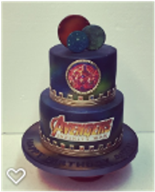 Avengers Infinity War Birthday Cake (400x400), Png Download