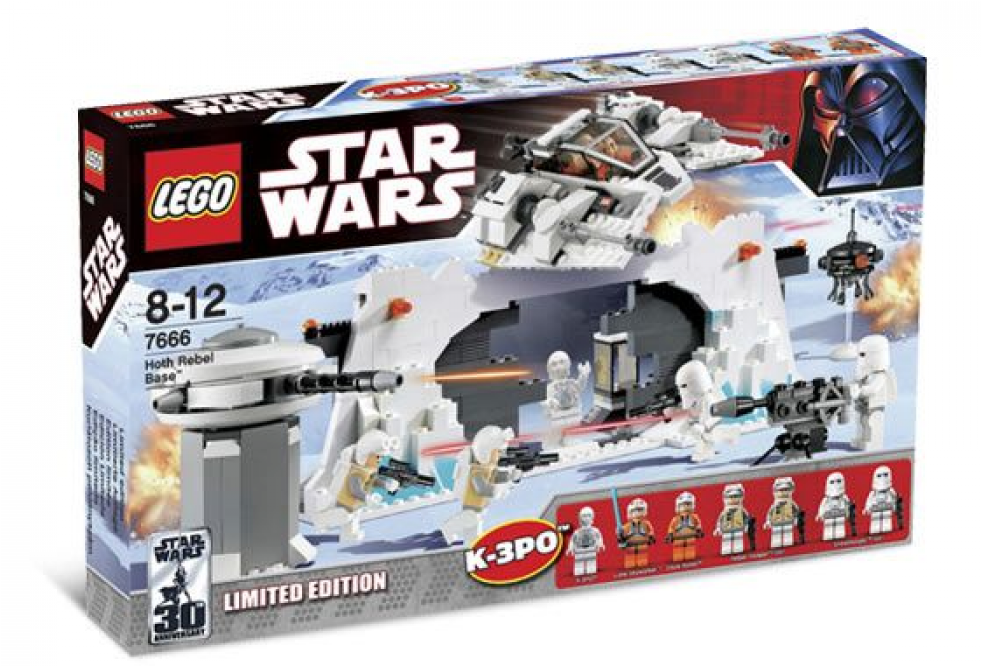 Lego Star Wars Collection Hoth Rebel Base - Star Wars 8 Lego Sets (980x980), Png Download
