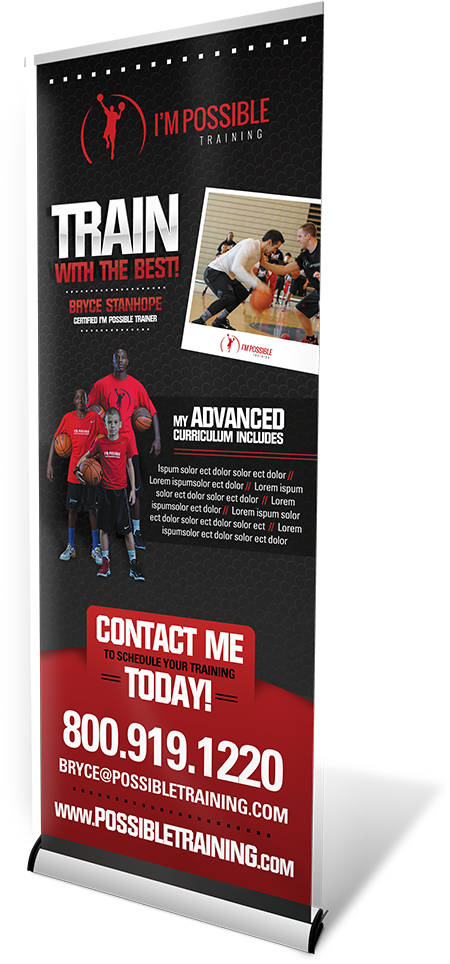 Official I'm Possible Training Retractable Banner - Banner (1000x1000), Png Download