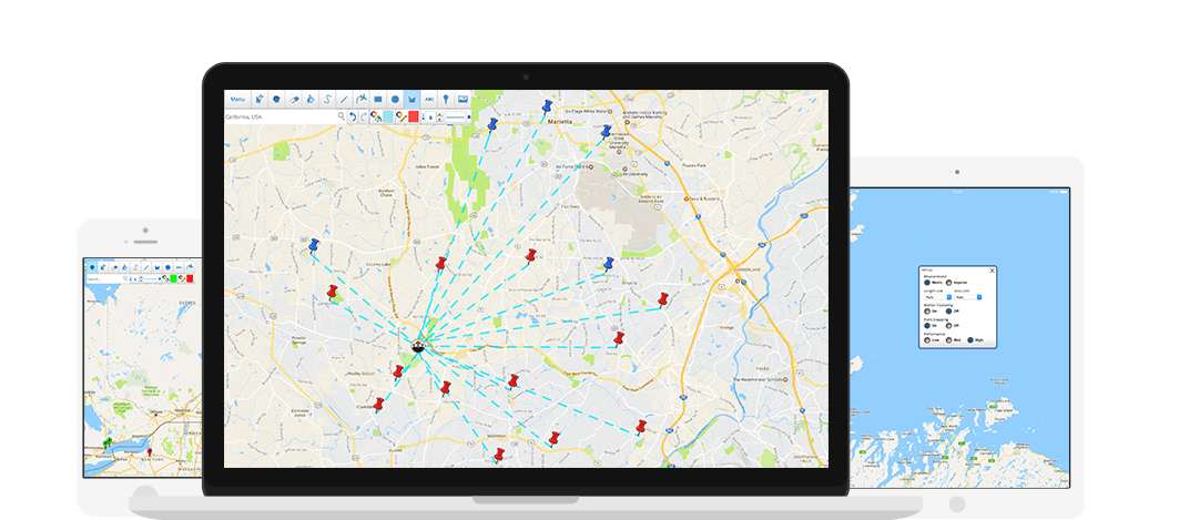Convert Your List Of Address Into Map Locations - Led-backlit Lcd Display (1196x468), Png Download