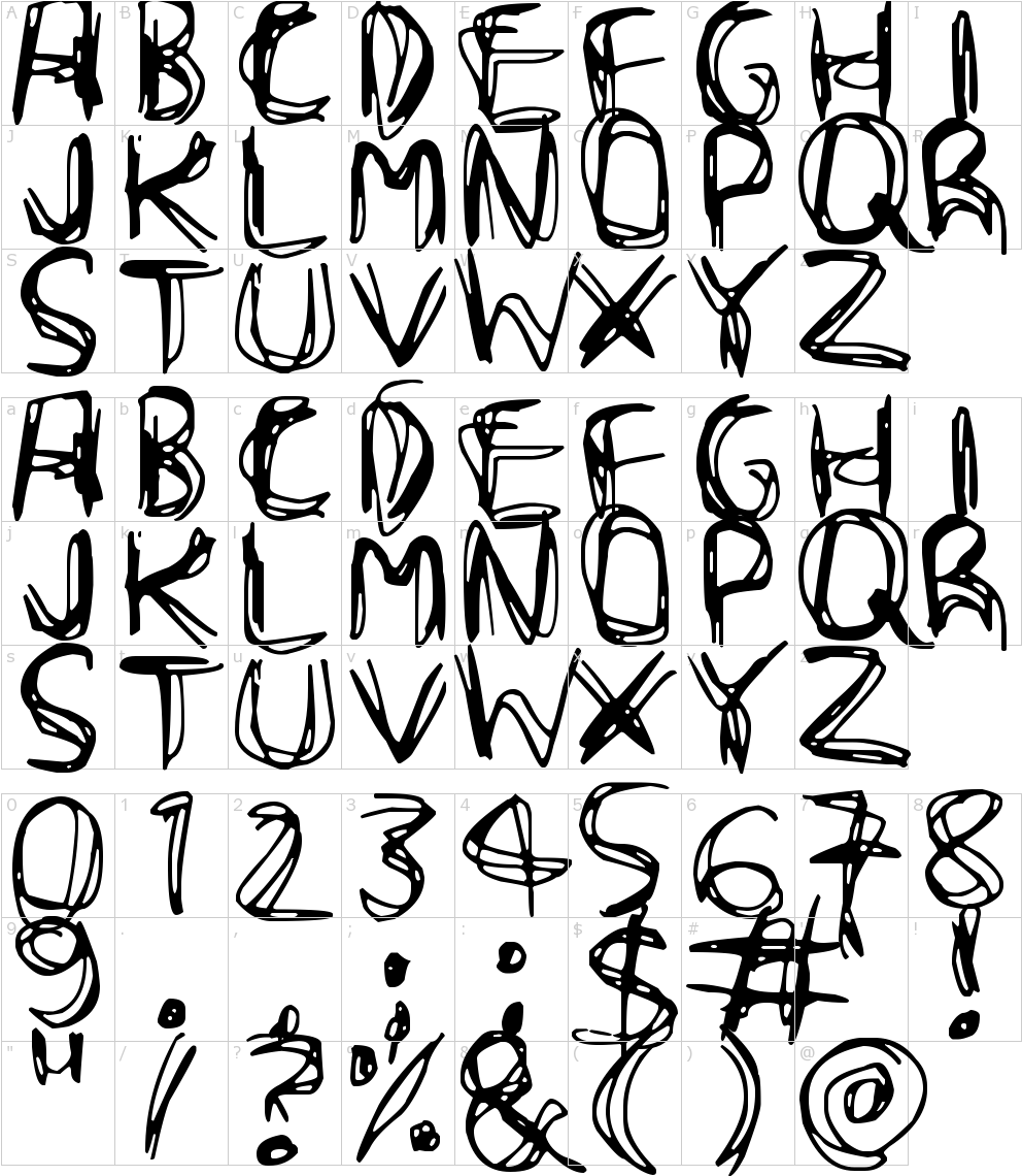 Font Characters (1000x1150), Png Download