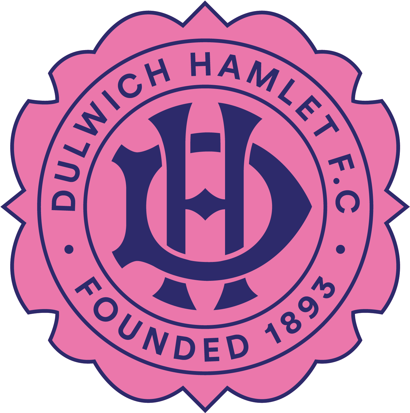 Dulwich Hamlet Football Club Announce Rogo Scott As - Dulwich Hamlet Logo (1397x1416), Png Download