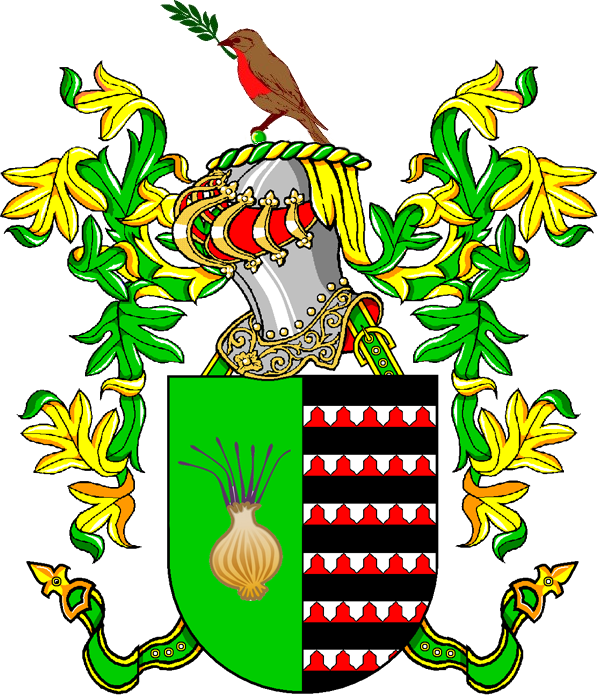Oniontowncrest - Brasão Da Família Ferreira (598x695), Png Download