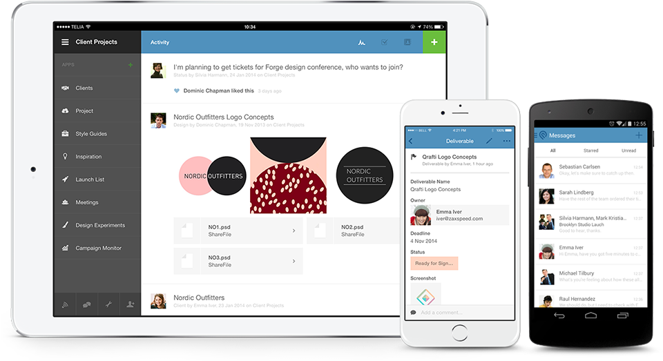 Podio Mobile Apps - Podio Mobile App Ios (960x542), Png Download