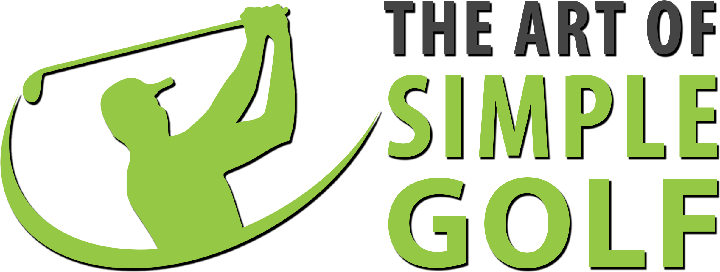 Alex Fortey The Art Of Simple Golf - Graphic Design (2500x1291), Png Download