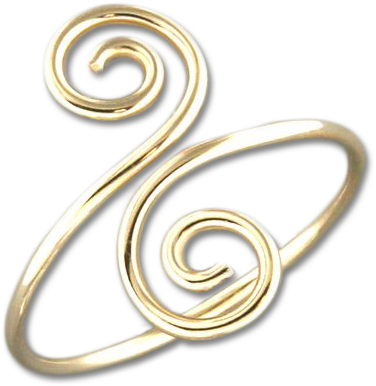 Snake Swirl Ring - Body Jewelry (600x600), Png Download