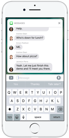 Ios 10 Messages - Portrait (720x480), Png Download