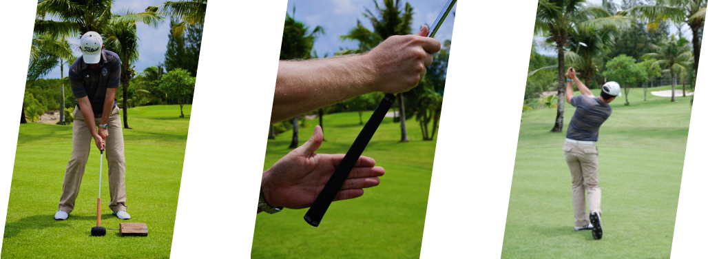 Instantly You Can Sense Where The Club Face Is Pointing - Hammer Golf Swing (1028x376), Png Download