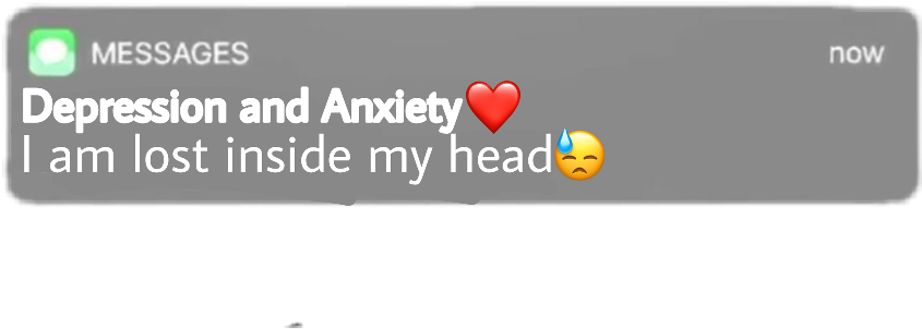 Iphone Iphonemenssage Message Depression Anxiety - Anxiety (1024x1024), Png Download