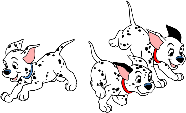 101 Dalmatians Puppies Clip Art - Walt Disney 101 Dalmatians Tie E46627 Cartoon (788x479), Png Download