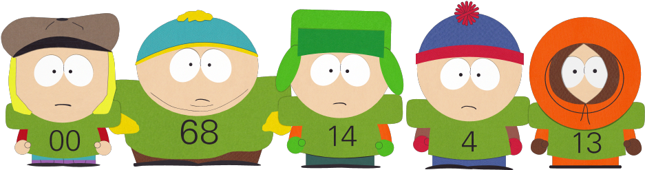 Cows Football Players - South Park Kenny (960x540), Png Download