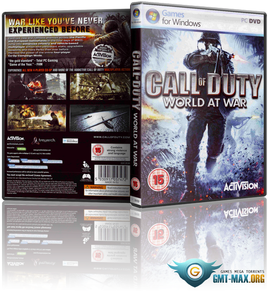 Call Of Duty - Cod World At War Xbox (543x596), Png Download