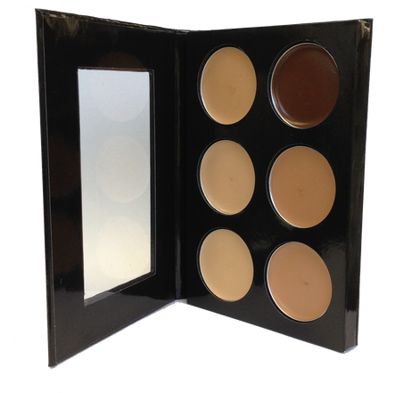 Mehron Mask Cover Makeup Palettes, Olive, 6 Shade - Prosthetic Makeup (500x500), Png Download